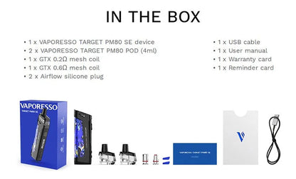 Vaporesso Target PM80SE Pod Vape Kit | bearsvapes.co.uk