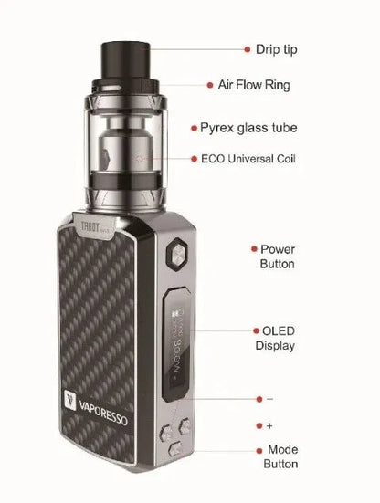 Vaporesso Tarot Nano Vape Kit | 80W TC Starter Kit | bearsvapes.co.uk