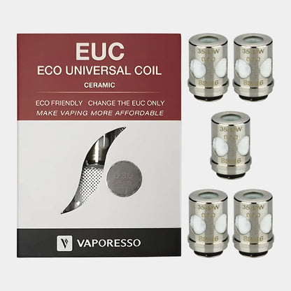 Vaporesso EUC Eco Universal Coils 5 Pack FROM £4.95 | bearsvapes.co.uk