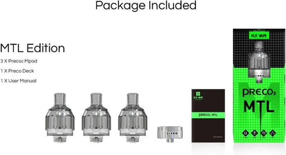 Vlit Preco 2 MTL Tank & 3 Replacement Pods | bearsvapes.co.uk