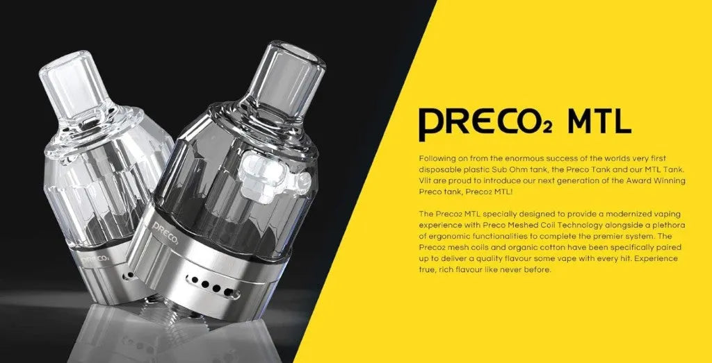 Vlit Preco 2 MTL Tank & 3 Replacement Pods | bearsvapes.co.uk