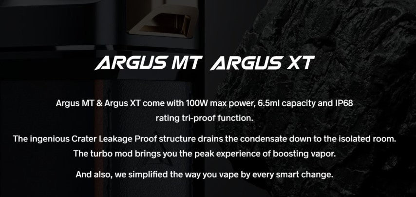 Voopoo Argus MT Vape Kit | 5 - 100W 3000mAh | bearsvapes.co.uk