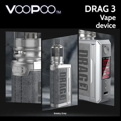 Voopoo Drag 3 Vape Kit | ONLY £39.95 | 2 FREE Golisi 18650 Batteries