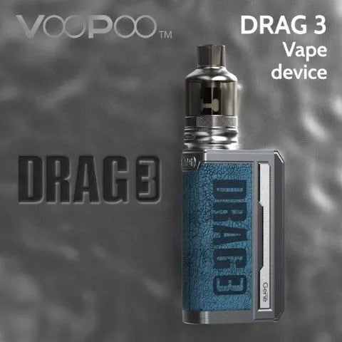 Voopoo Drag 3 Vape Kit | ONLY £39.95 | 2 FREE Golisi 18650 Batteries