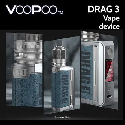 Voopoo Drag 3 Vape Kit | ONLY £39.95 | 2 FREE Golisi 18650 Batteries