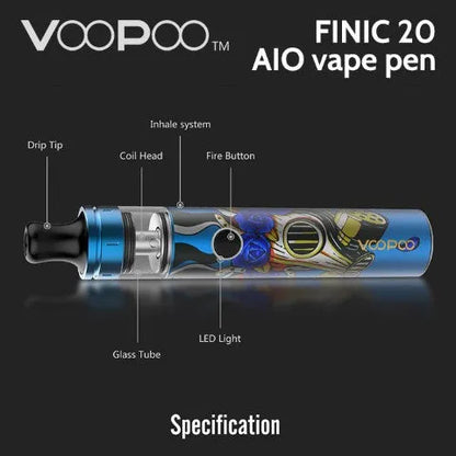 Voopoo Finic 20 AIO Vape Pen Kit  NOW ONLY £14.95 | bearsvapes.co.uk