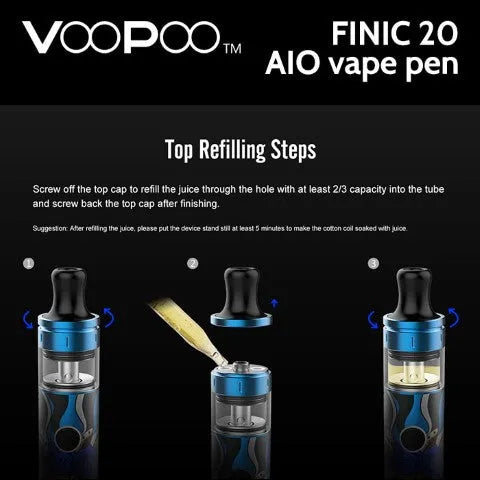 Voopoo Finic 20 AIO Vape Pen Kit  NOW ONLY £14.95 | bearsvapes.co.uk