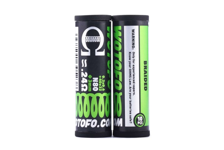 Wotofo 0.24 Ohm Pre-made Braided Coils | 10 Pack | bearsvapes.co.uk