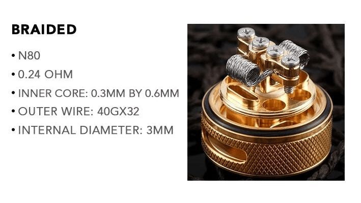 Wotofo 0.24 Ohm Pre-made Braided Coils | 10 Pack | bearsvapes.co.uk