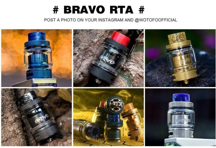 Wotofo Bravo RTA | 25mm Dual Coil RTA | bearsvapes.co.uk