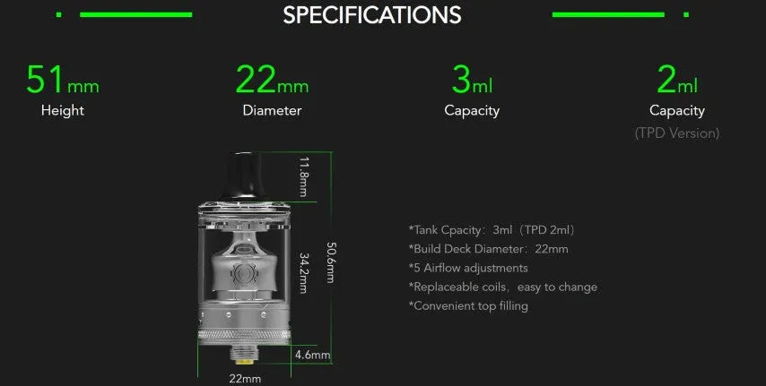 Wotofo Cog MTL RTA | bearsvapes.co.uk