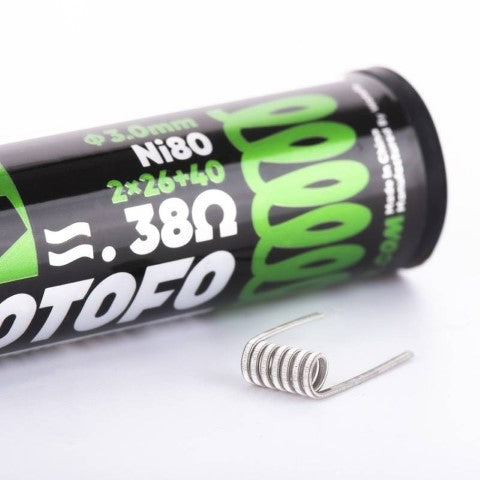 Wotofo Dual Fused Clapton Coils 0.38 Ohm | 10 Pack | bearsvapes.co.uk