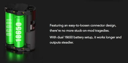 Wotofo Dyadic Squonk Mod | Includes 2 FREE 18650 | bearsvapes.co.uk