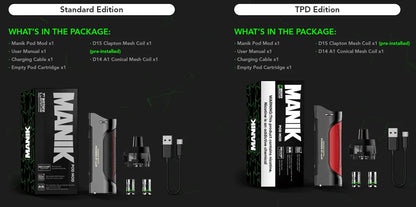 Wotofo MANIK Pod Mod Kit - 80W GTX & PnP Compatible | bearsvapes.co.uk