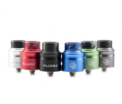 Set of NUDGE RDAs in various colours on a white background