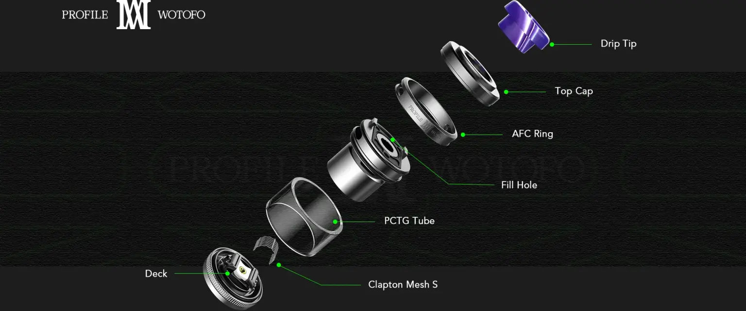 Wotofo Profile M RTA | Mesh RTA ONLY £24.95 | bearsvapes.co.uk