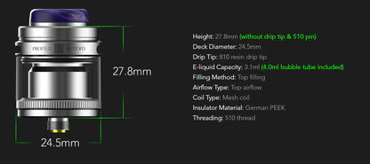 Wotofo Profile M RTA | Mesh RTA ONLY £24.95 | bearsvapes.co.uk