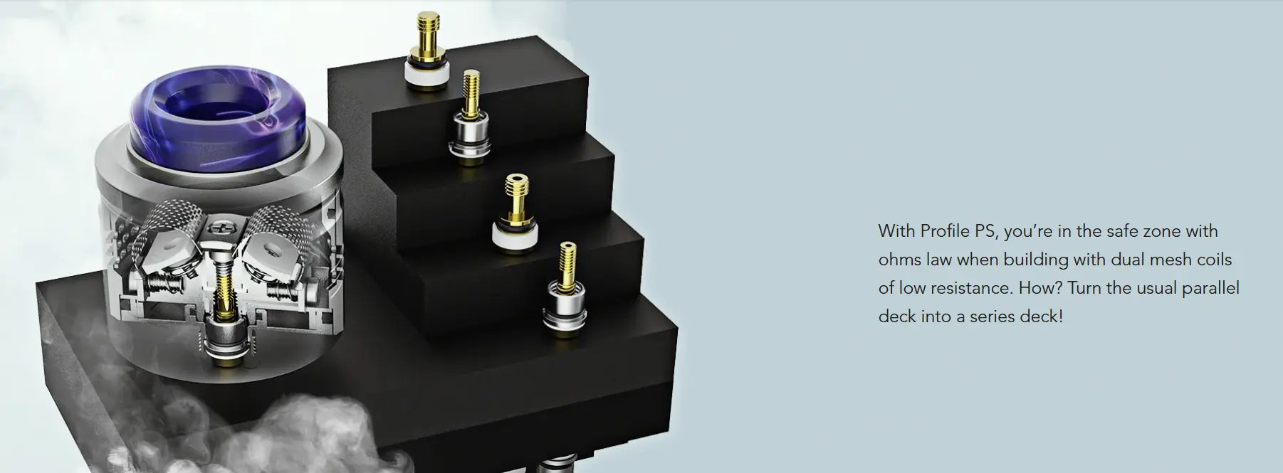 Wotofo Profile PS RDA | 28.5mm Dual Mesh RDA | bearsvapes.co.uk