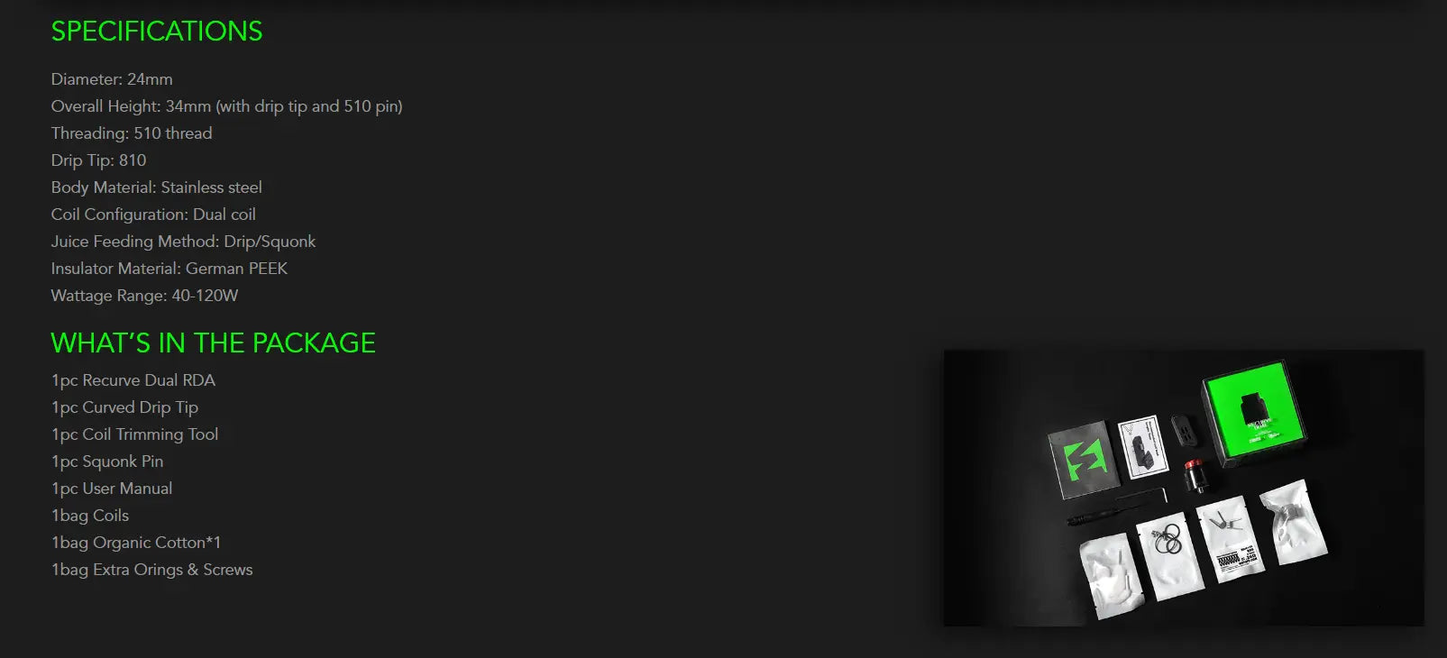 Wotofo Recurve Dual RDA | NOW ONLY £14.95 | bearsvapes.co.uk