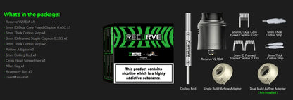 Wotofo Recurve V2 RDA | 24mm Dual or Single Coil | bearsvapes.co.uk