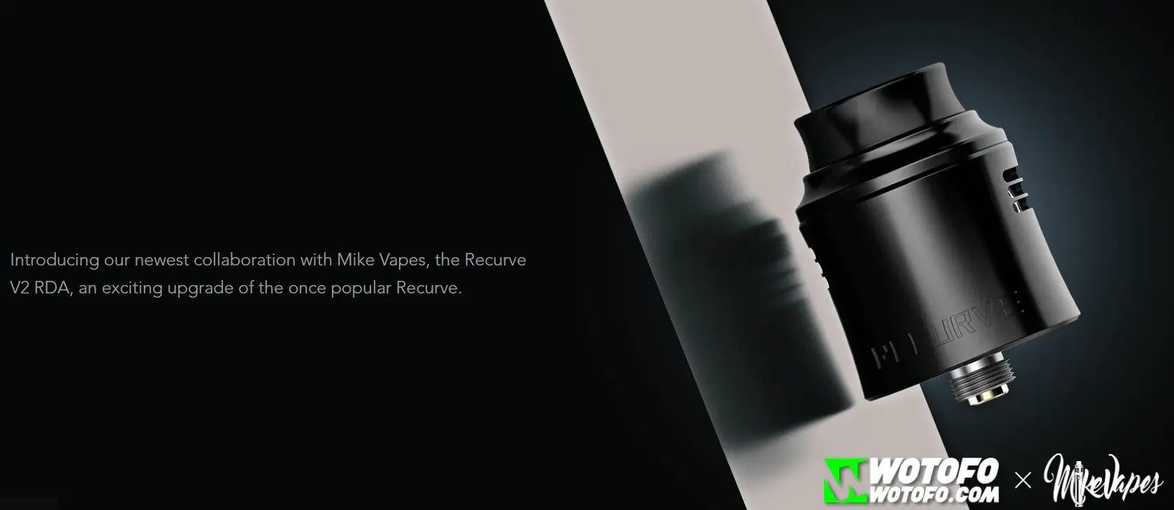 Wotofo Recurve V2 RDA | 24mm Dual or Single Coil | bearsvapes.co.uk