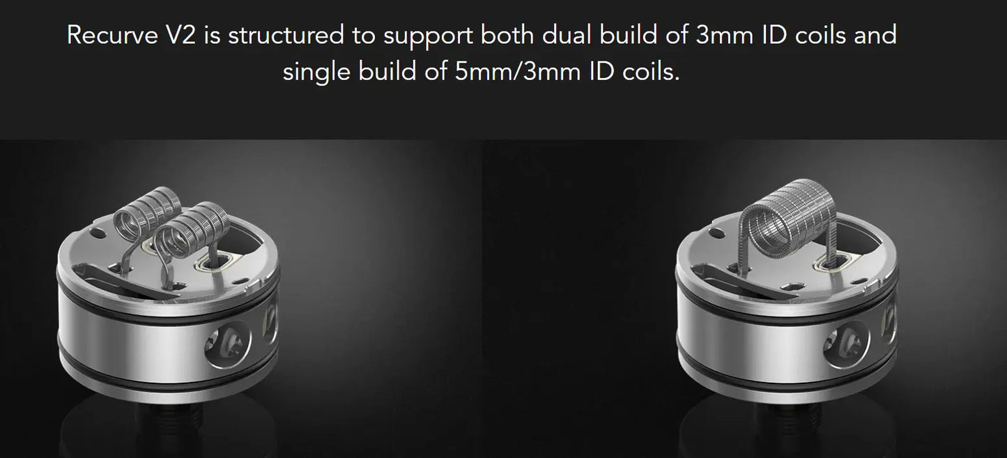 Wotofo Recurve V2 RDA | 24mm Dual or Single Coil | bearsvapes.co.uk