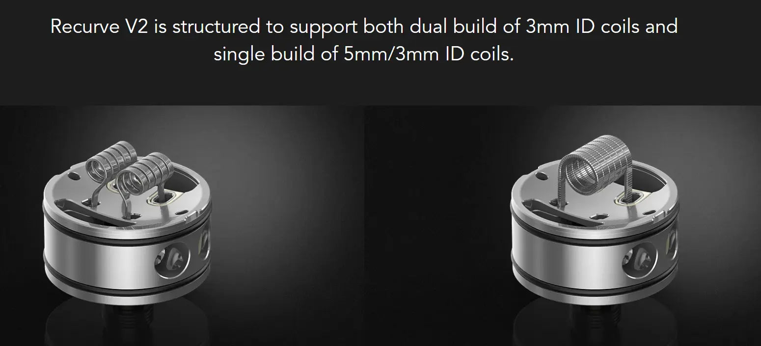 Wotofo Recurve V2 RDA | 24mm Dual or Single Coil | bearsvapes.co.uk