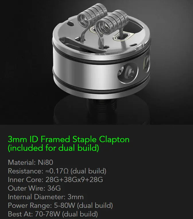 Wotofo Recurve V2 RDA | 24mm Dual or Single Coil | bearsvapes.co.uk