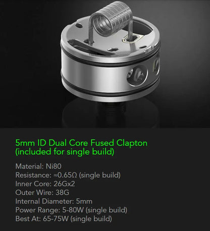 Wotofo Recurve V2 RDA | 24mm Dual or Single Coil | bearsvapes.co.uk