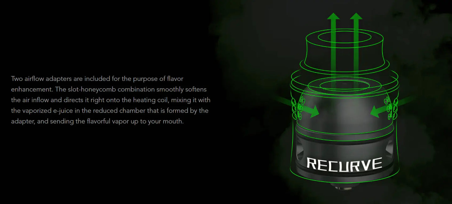 Wotofo Recurve V2 RDA | 24mm Dual or Single Coil | bearsvapes.co.uk