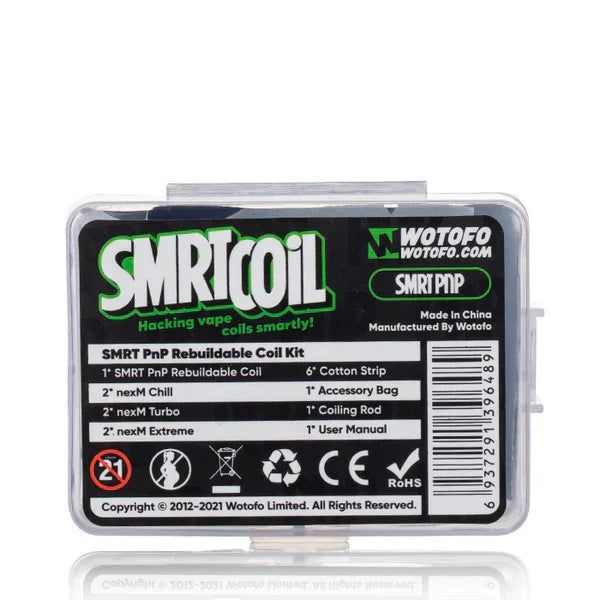 Wotofo SMRT PnP Rebuildable Coil Kit PnP & GTX | bearsvapes.co.uk