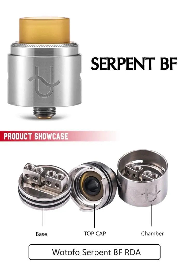 Wotofo Serpent BF RDA - 22mm BF Dual Coil RDA | bearsvapes.co.uk