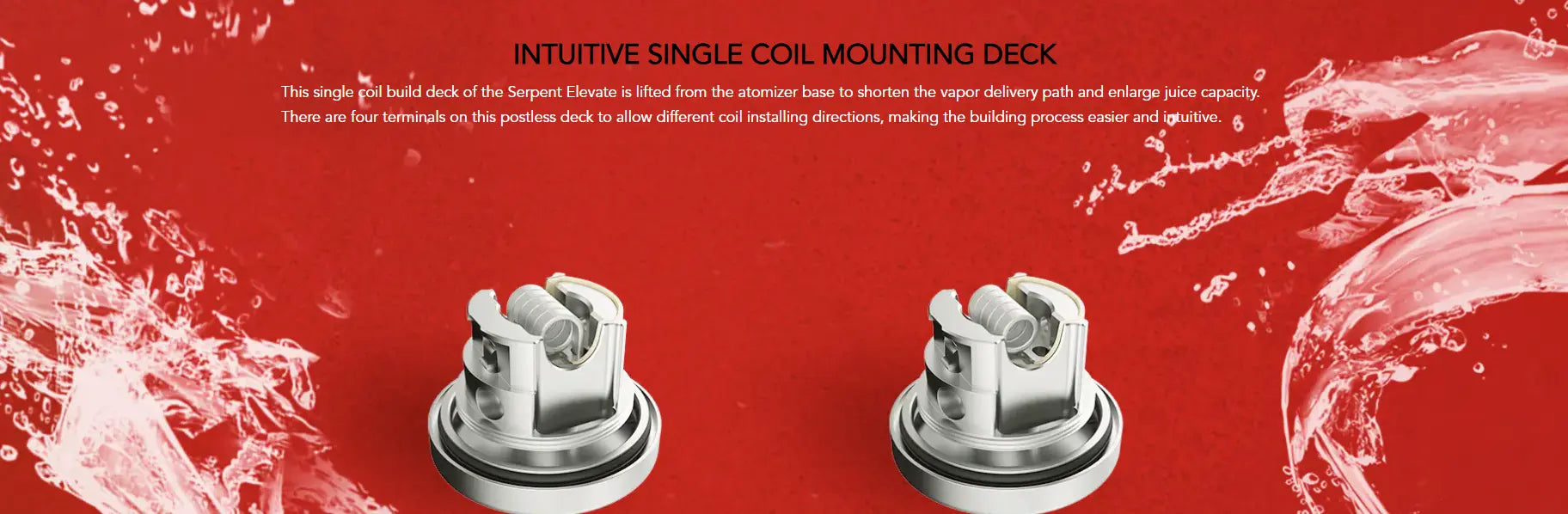 Wotofo Serpent Elevate RTA 24mm Post-less Build Deck| bearsvapes.co.uk