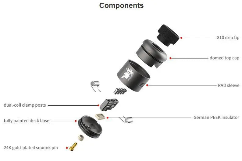 Wotofo Warrior RDA -25mm Dual Coil RDA | NOW £12.95 | bearsvapes.co.uk