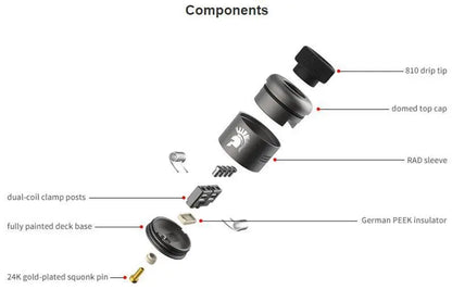 Wotofo Warrior RDA -25mm Dual Coil RDA | NOW £12.95 | bearsvapes.co.uk