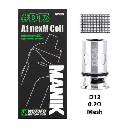 Wotofo Manik Coils 5pk | #D11, #D13, #D14 and #D15 | bearsvapes.co.uk