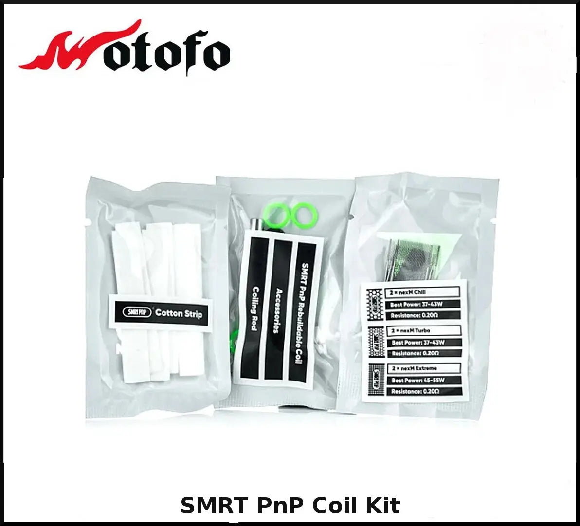 Wotofo SMRT PnP Rebuildable Coil Kit PnP & GTX | bearsvapes.co.uk