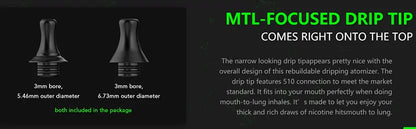 Wotofo STNG MTL RDA | 22mm BF Single Coil MTL RDA | bearsvapes.co.uk