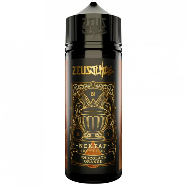 Zeusjuice Nektap Chocolate Orange vape juice bottle on a white background