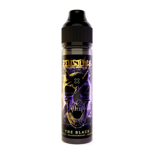 Zeus Juice The Black 70:30 e-liquid Shortfill 50ml | bearsvapes.co.uk