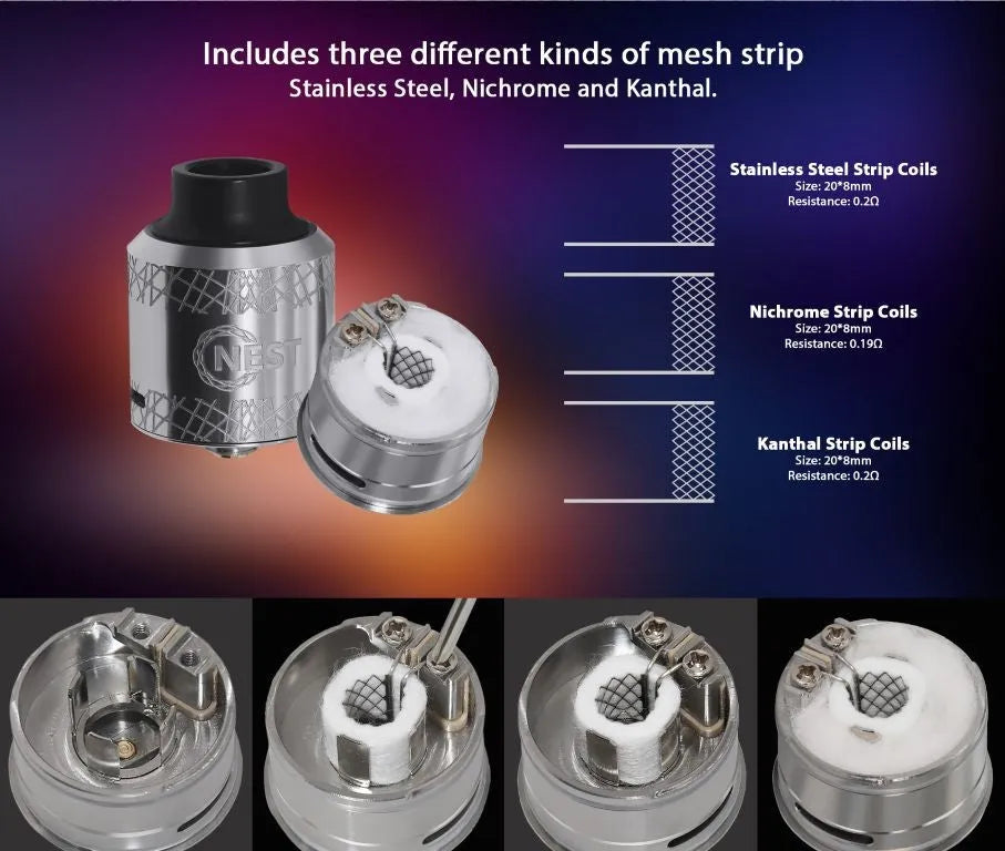 Aresvapor Nest Mesh RDA | bearsvapes.co.uk
