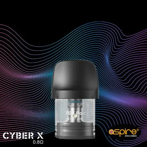 Aspire TSX Replacement Pods | 2 Pack 0.8 or 1.0 Ohm | bearsvapes.co.uk