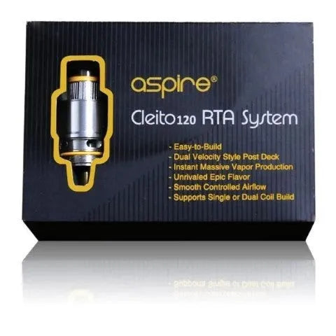Aspire Cleito 120 RTA Kit | Velocity RTA ONLY £6.95 | bearsvapes.co.uk