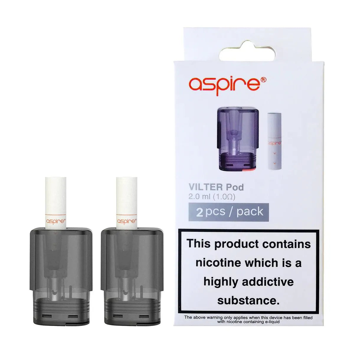 Aspire Vilter Replacement Pods 2 Pack | bearsvapes.co.uk