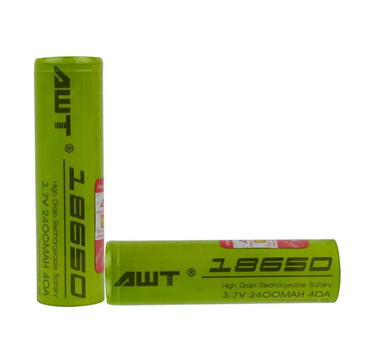 AWT 18650 2400 mAh Battery – Twin Pack | bearsvapes.co.uk