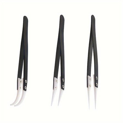 Heat-resistant Ceramic Tweezers - Triple Pack | bearsvapes.co.uk