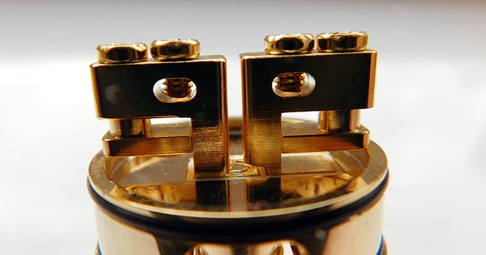OBS Crius 24mm Dual Coil Clamp Post RDTA | bearsvapes.co.uk