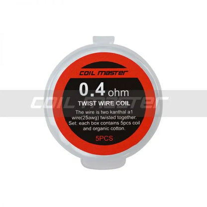 Coil Master Twisted Coils | 5 Pack & Organic Cotton | bearsvapes.co.uk