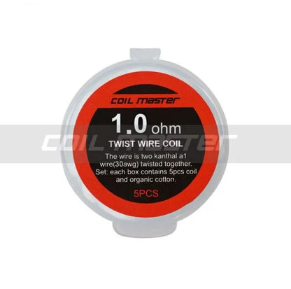 Coil Master Twisted Coils | 5 Pack & Organic Cotton | bearsvapes.co.uk