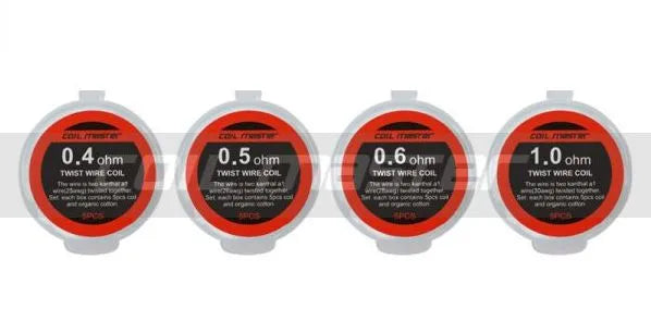 Coil Master Twisted Coils | 5 Pack & Organic Cotton | bearsvapes.co.uk